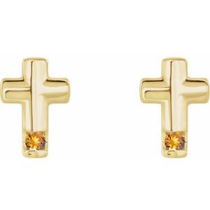 Accented Cross Earrings