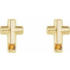 Accented Cross Earrings