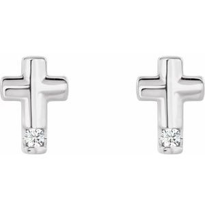 Accented Cross Earrings