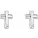 Accented Cross Earrings