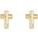 Accented Cross Earrings