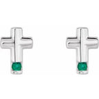 Accented Cross Earrings
