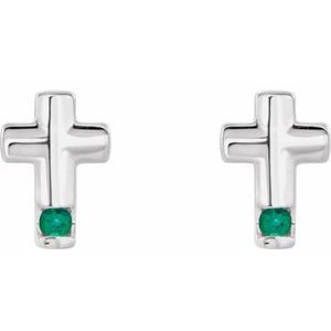 Accented Cross Earrings