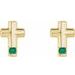 Accented Cross Earrings
