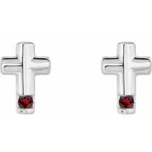 Accented Cross Earrings