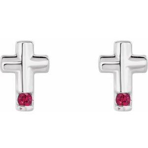 Accented Cross Earrings