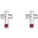 Accented Cross Earrings