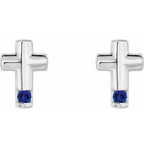 Accented Cross Earrings