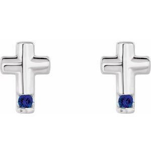 Accented Cross Earrings