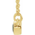 Accented Bezel-Set Necklace or Center