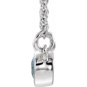Accented Bezel-Set Necklace or Center