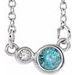 Accented Bezel-Set Necklace or Center