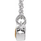 Accented Bezel-Set Necklace or Center