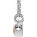 Accented Bezel-Set Necklace or Center