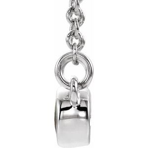 Accented Bezel-Set Necklace or Center