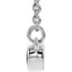 Accented Bezel-Set Necklace or Center