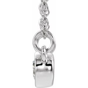 Accented Bezel-Set Necklace or Center