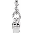 Accented Bezel-Set Necklace or Center