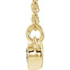 Accented Bezel-Set Necklace or Center