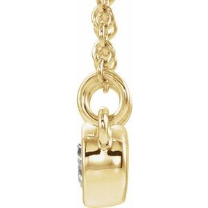 Accented Bezel-Set Necklace or Center