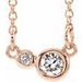 Accented Bezel-Set Necklace or Center