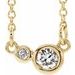 Accented Bezel-Set Necklace or Center