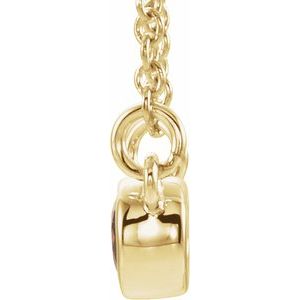 Accented Bezel-Set Necklace or Center