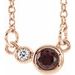 Accented Bezel-Set Necklace or Center