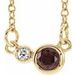 Accented Bezel-Set Necklace or Center