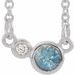 Accented Bezel-Set Necklace or Center