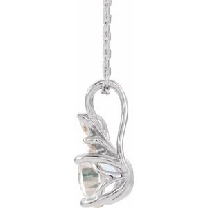 Accented Floral Necklace or Pendant