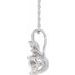 Accented Floral Necklace or Pendant