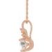 Accented Floral Necklace or Pendant