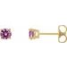 Round 4-Prong Lightweight Stud Earrings