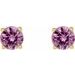 Round 4-Prong Lightweight Stud Earrings