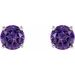 Round 4-Prong Lightweight Stud Earrings