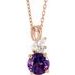 Accented Floral Necklace or Pendant