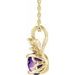 Accented Floral Necklace or Pendant