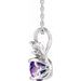 Accented Floral Necklace or Pendant