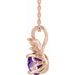 Accented Floral Necklace or Pendant
