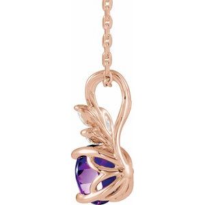 Accented Floral Necklace or Pendant