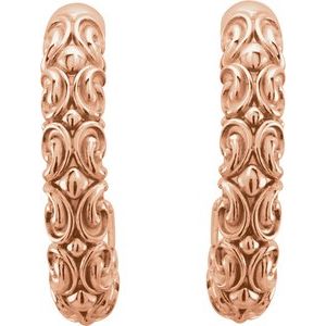 Sculptural J-Hoop Earrings