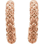 Sculptural J-Hoop Earrings