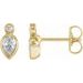 Bezel-Set Earrings