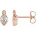 Bezel-Set Earrings
