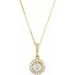 Halo-Style Necklace or Pendant