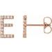 Accented Initial Stud Earrings