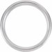 Grooved Blue Enamel Inlay Comfort-Fit Band