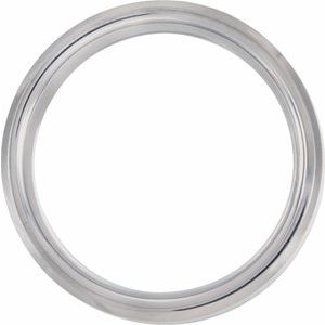 Beveled-Edge Carbon Fiber Inlay Comfort-Fit Band