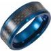 Beveled-Edge Carbon Fiber Inlay Comfort-Fit Band